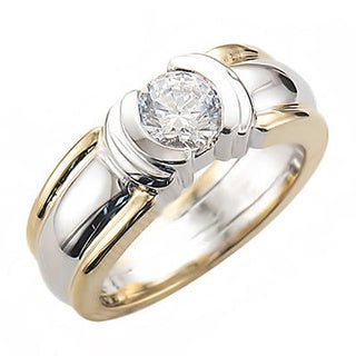 JBRM 174 Two Tone Engagement Ring
