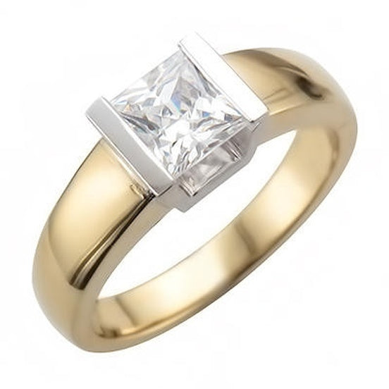 RM-415Two Tone10kt Gold Engagement Ring