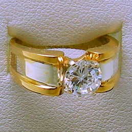 JBER221  1  Stone 10k Gold Engagement Ring