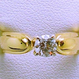 JBER224  1  Stone 10k Gold Engagement Ring