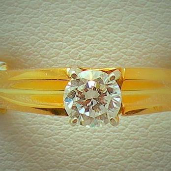 JBER416 Two Tone 10kt Gold Engagement Ring