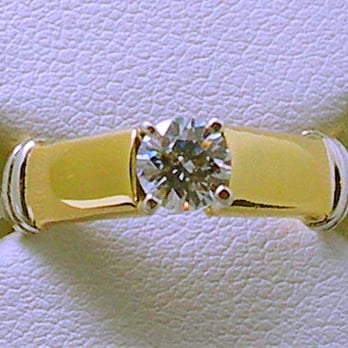 JBER405 Two Tone 10kt Gold Engagement Ring
