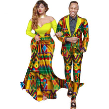 Load image into Gallery viewer, JBWYQ40 Sweet Lovers Matching Couples Clothes Long Sleeve Women Maxi Dresses and Mens Jacket Suits Plus. Couples dress, is a kind of clothing to express the love of both lovers.Love is the eternal theme of human society
