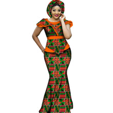 Load image into Gallery viewer, JB1010 African Bazin Dresses Designs Dashiki Plus Size Women Africa Long Dress Party Dresses Women Set Clothing
