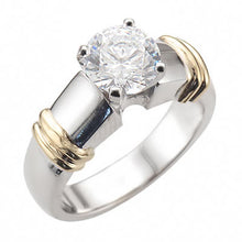 Load image into Gallery viewer, JB RM 163 Two Tone 10kt Gold Engagement Ring
