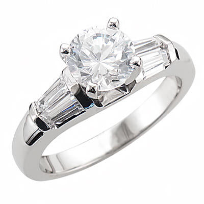 JBRM186 10kt White Gold Engagement Ring Set